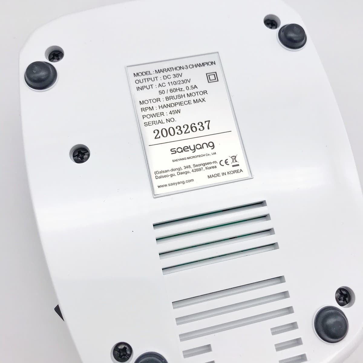 АППАРАТ ДЛЯ МАНИКЮРА MARATHON 3 CHAMPION/H35LSP White