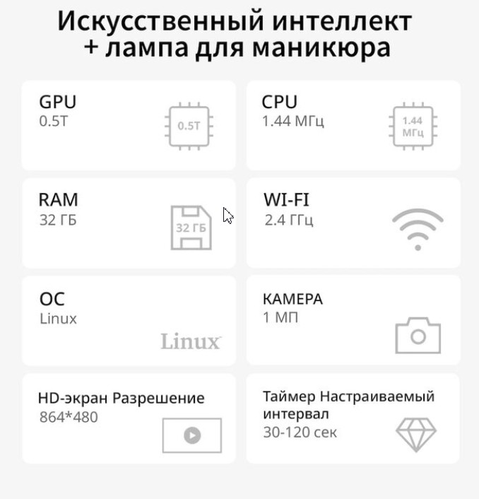 Onail Лампа для маникюра с ИИ