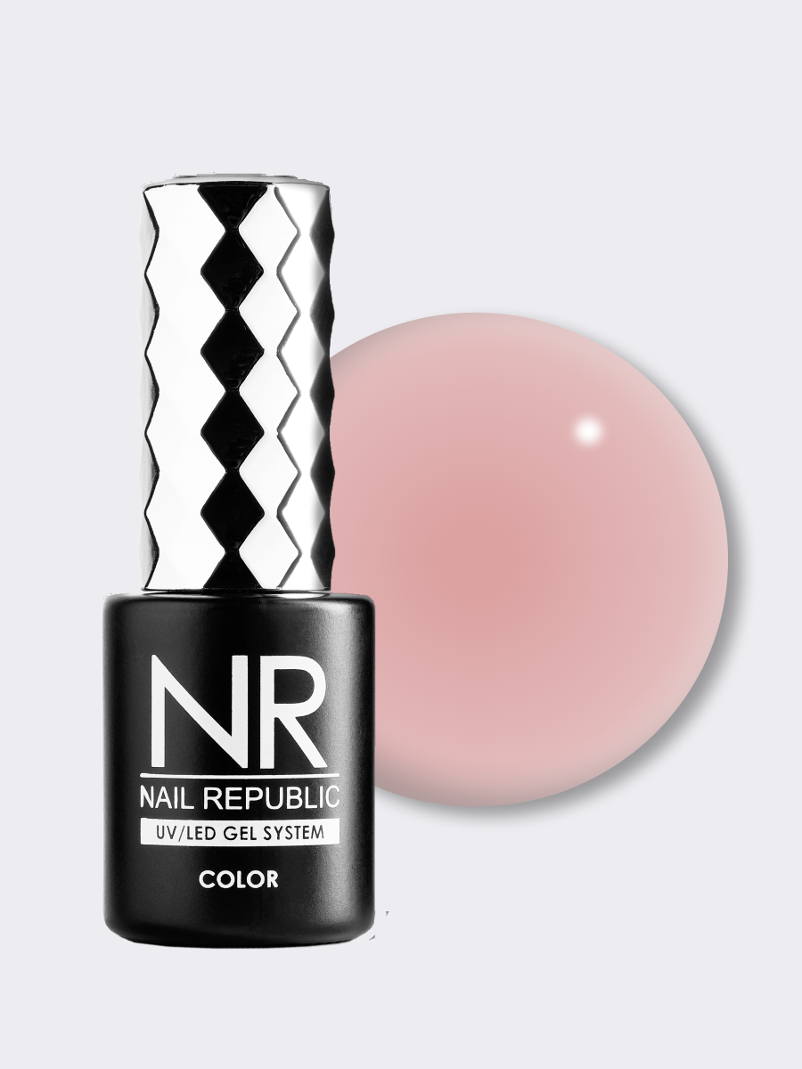 Nail Republic-1002 Гель-лак камуфлирующий полупрозрачный (10 мл)