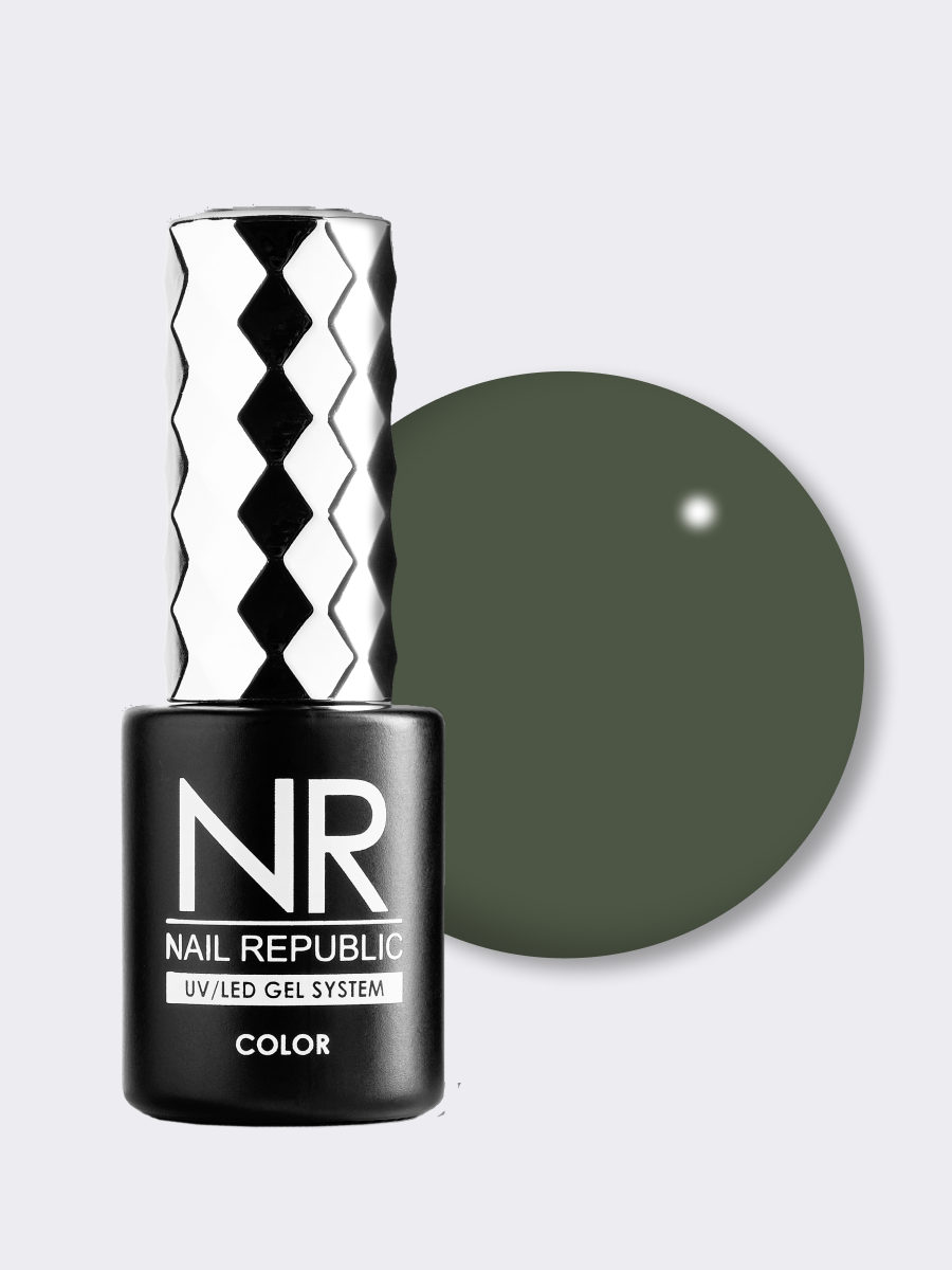 Nail Republic-121 Safari гель-лак. Умеренно-оливковый (10 мл)