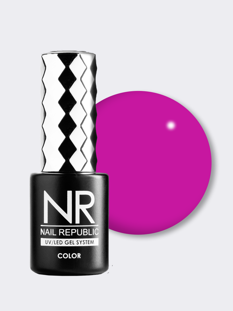 Nail Republic-154 Neon гель-лак Амарантовый маджента неон (10 мл)