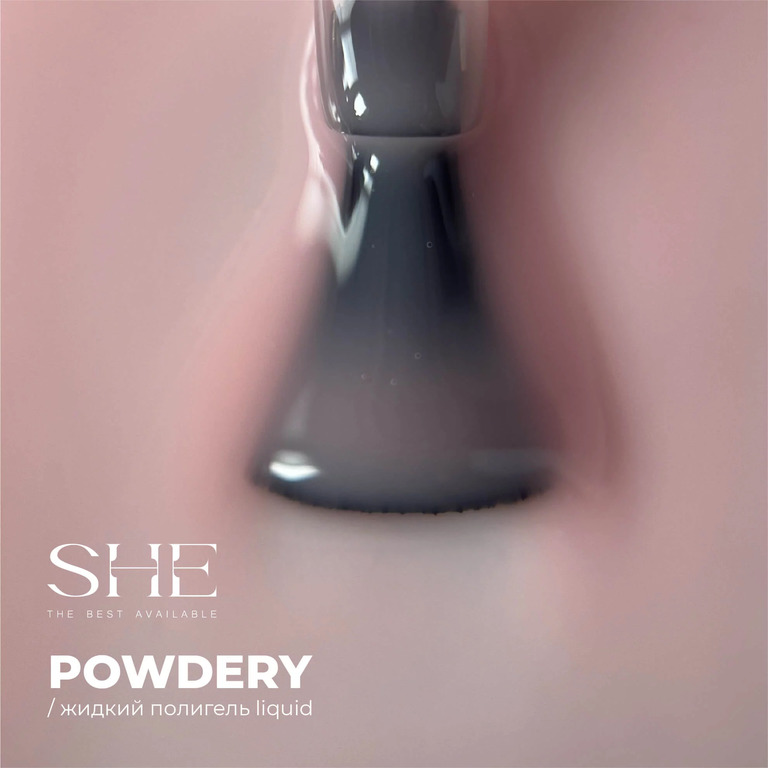 SHE ЖИДКИЙ ПОЛИГЕЛЬ LIQUID "POWDERY" 15 мл