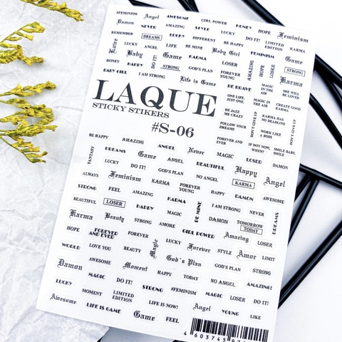 Laque Слайдер дизайн #S-07 BLACK & WHITE